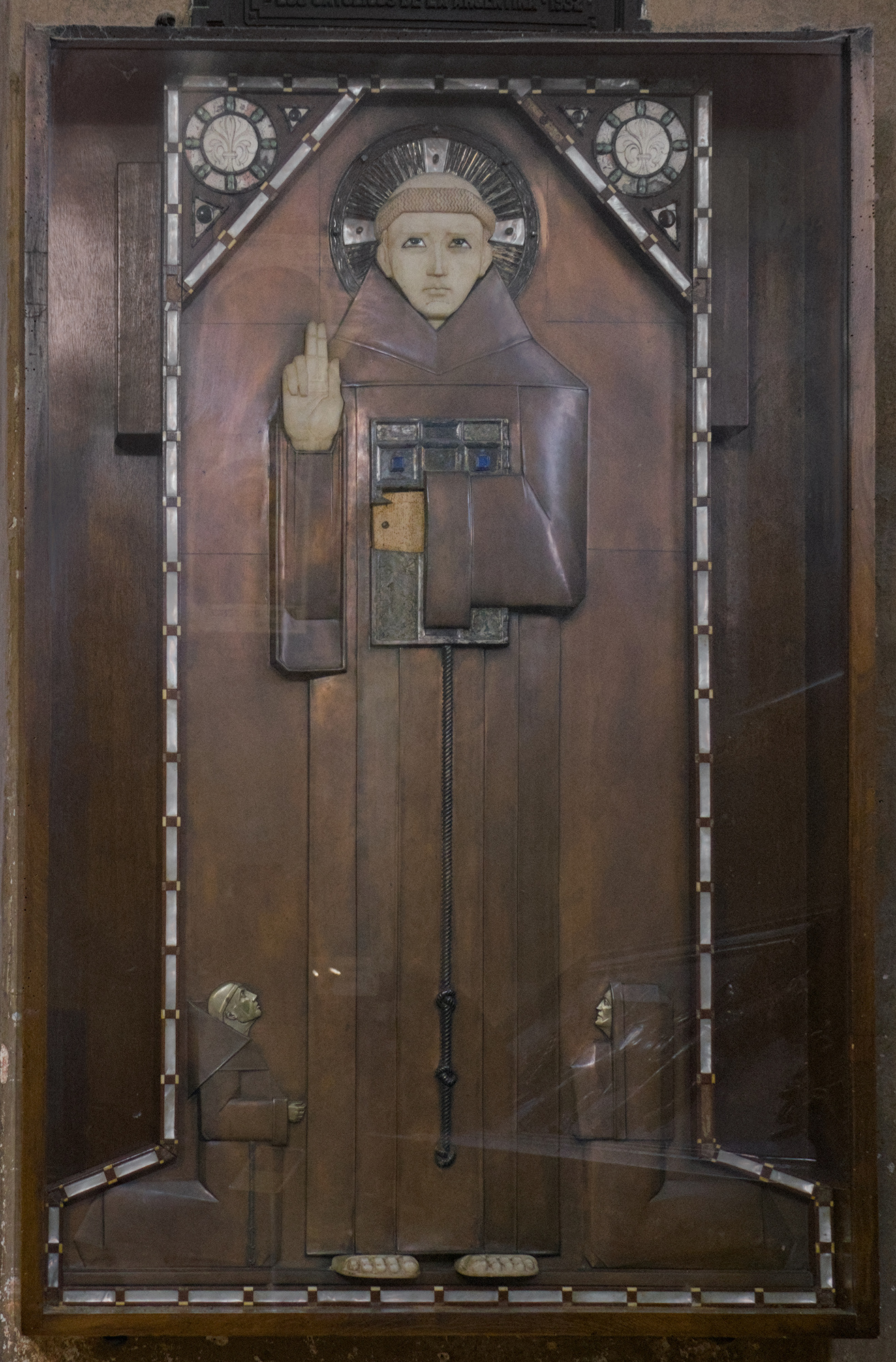 Giuseppe Torres (sbalzo: Umberto Rosa), *Sant'Antonio*, rame sbalzato con inserti in argento, avorio, madreperla e pietre dure, 1912, basilica di Sant'Antonio, piazza del Santo 11, Padova