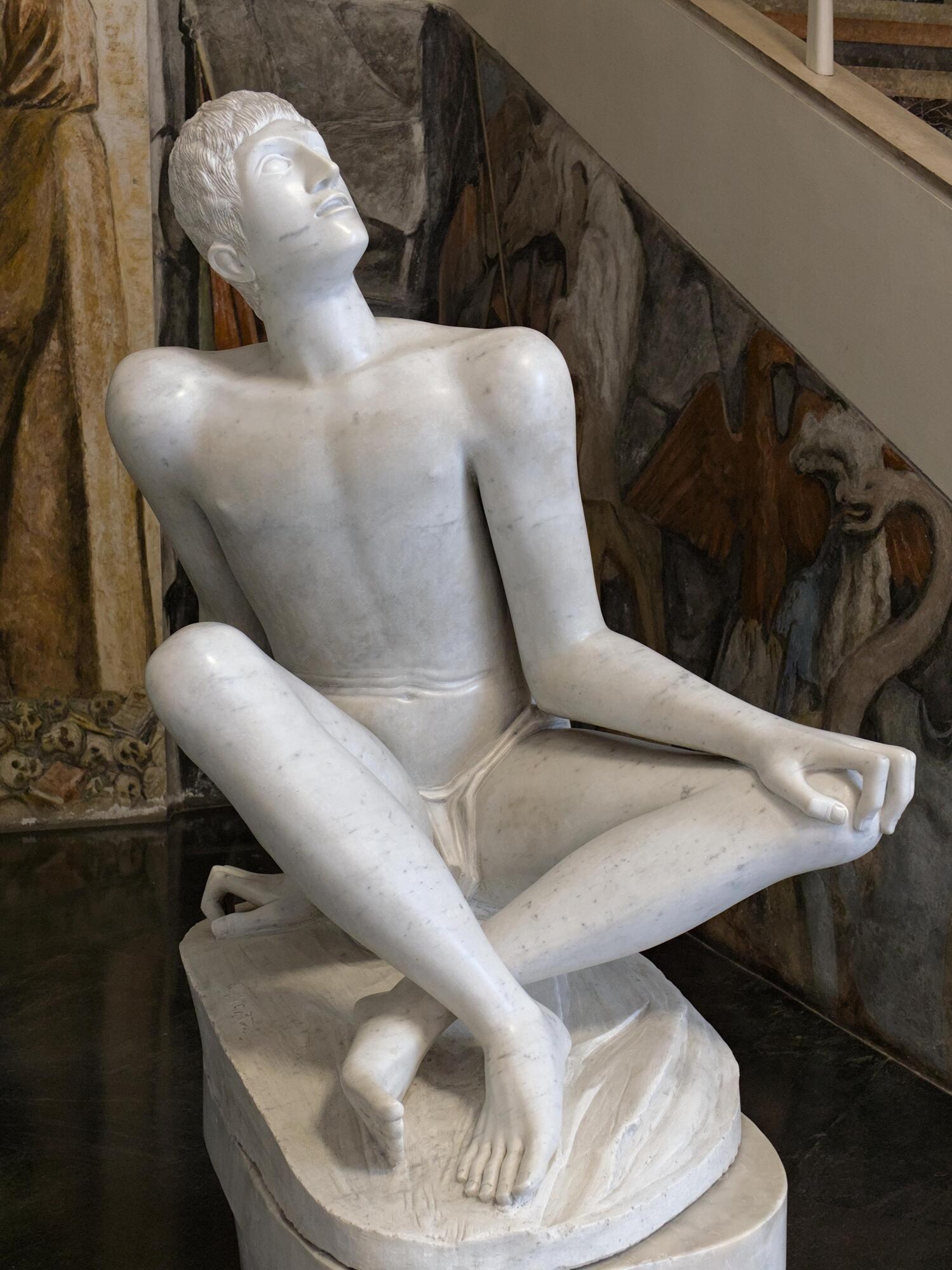 Arturo Martini, *Palinuro*, statua in marmo di Carrara, 1945-46, palazzo Bo, via VIII Febbraio 2, Padova