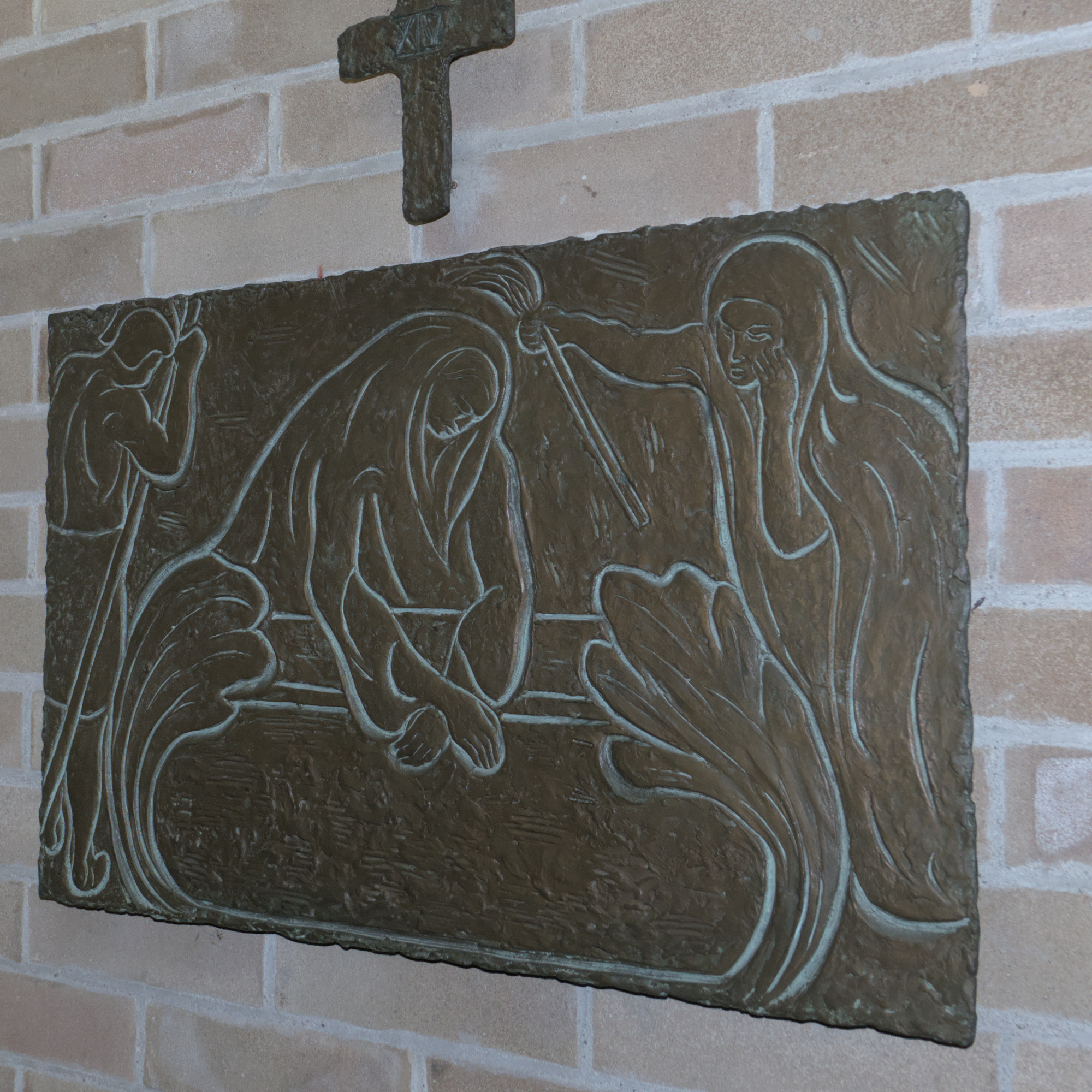 Augusta Luzzatto Dina (Galastena) (realizzazione: Fonderia Artistica Veronese), stazione della Via Crucis, [1957?], cappella della clinica ostetrico-ginecologica (Giulio Brunetta con Daniele Calabi, 1953-56), via Nicolò Giustiniani 3, Padova
