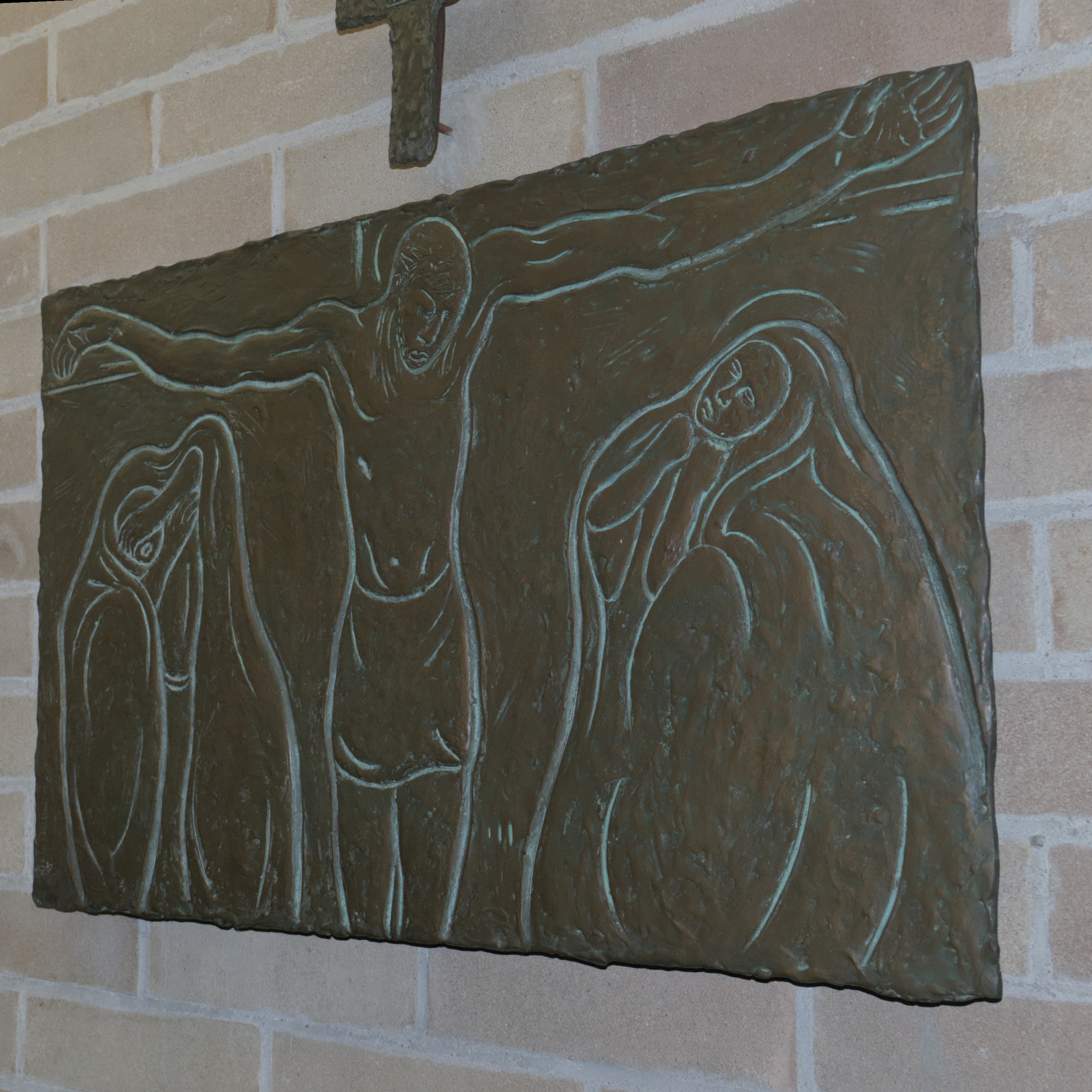 Augusta Luzzatto Dina (Galastena) (realizzazione: Fonderia Artistica Veronese), stazione della Via Crucis, [1957?], cappella della clinica ostetrico-ginecologica (Giulio Brunetta con Daniele Calabi, 1953-56), via Nicolò Giustiniani 3, Padova