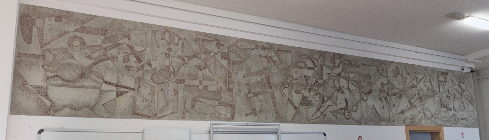 Agostino (Tino) Rosa, Aldo Lovisetto, estesa decorazione murale, istituto Enrico Bernardi, via Crescini 1, Padova