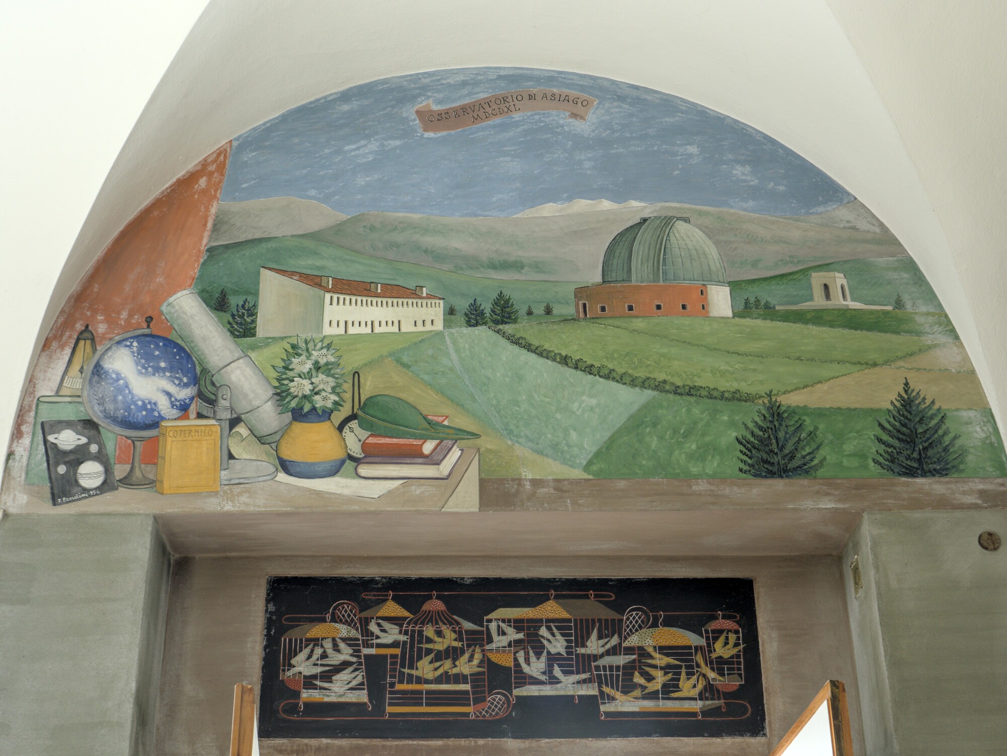 Fulvio Pendini, decorazione ad affresco, 1956, *Galleria del Rettorato*, palazzo Bo, via VIII Febbraio 2, Padova