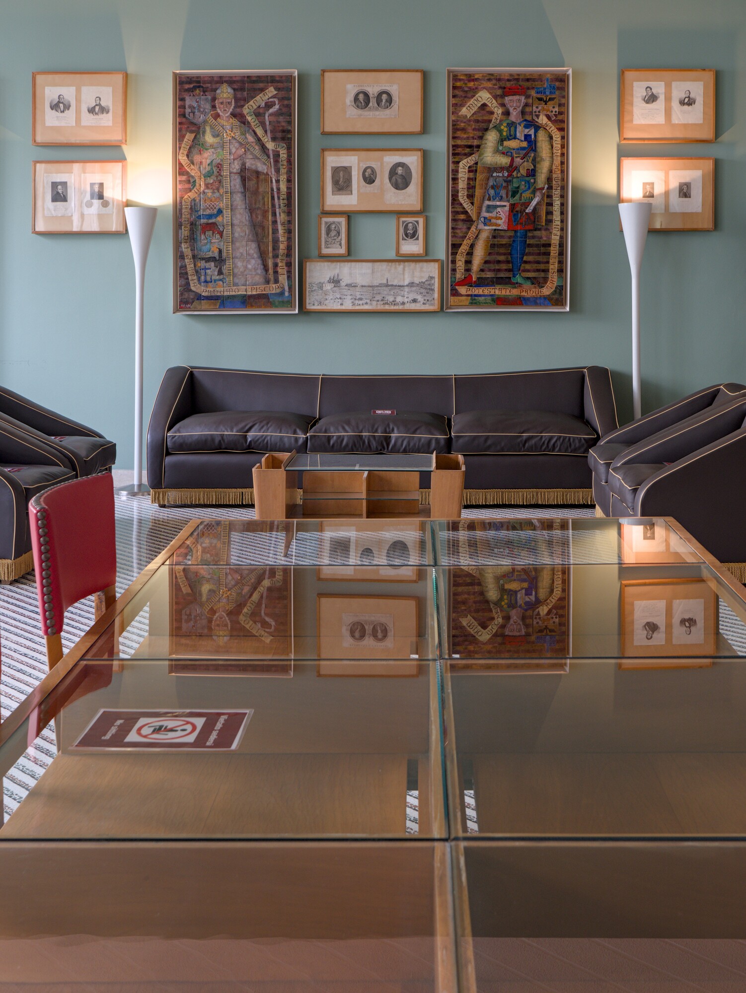 Gio Ponti, arredi della *Sala di lettura*, 1941, palazzo Bo, via VIII Febbraio 2, Padova