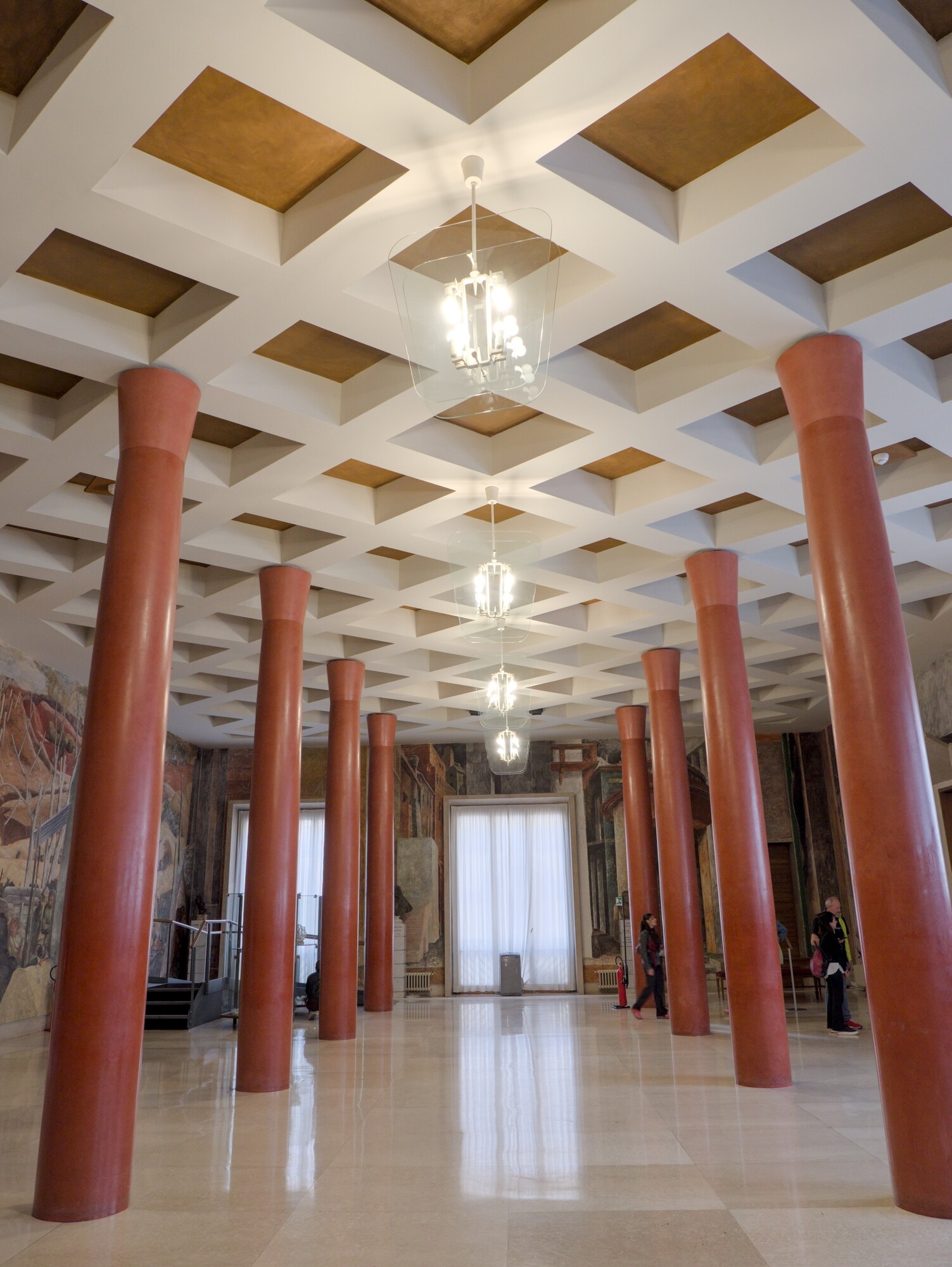 Gio Ponti, decorazione architettonica della *Basilica*, 1941, palazzo Bo, via VIII Febbraio 2, Padova